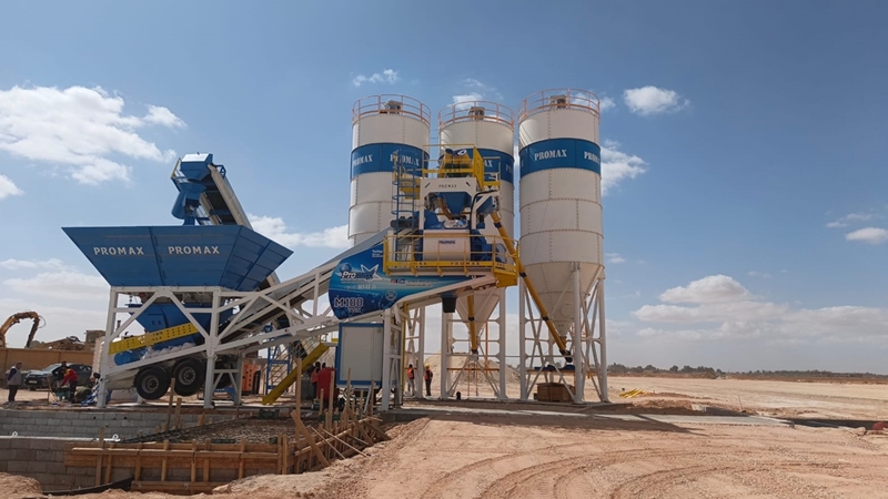 100m³/h Mobile Concrete Batching Plant